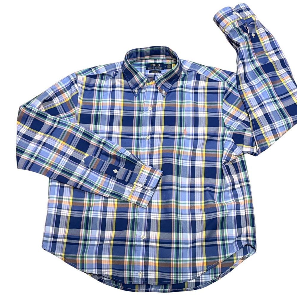 Polo Ralph Lauren Plaid Button Down M Classic Fit Pony Shirt